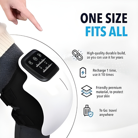 OrthoFix - Smart Knee Massager – Heated & Vibrating Pain Relief Device