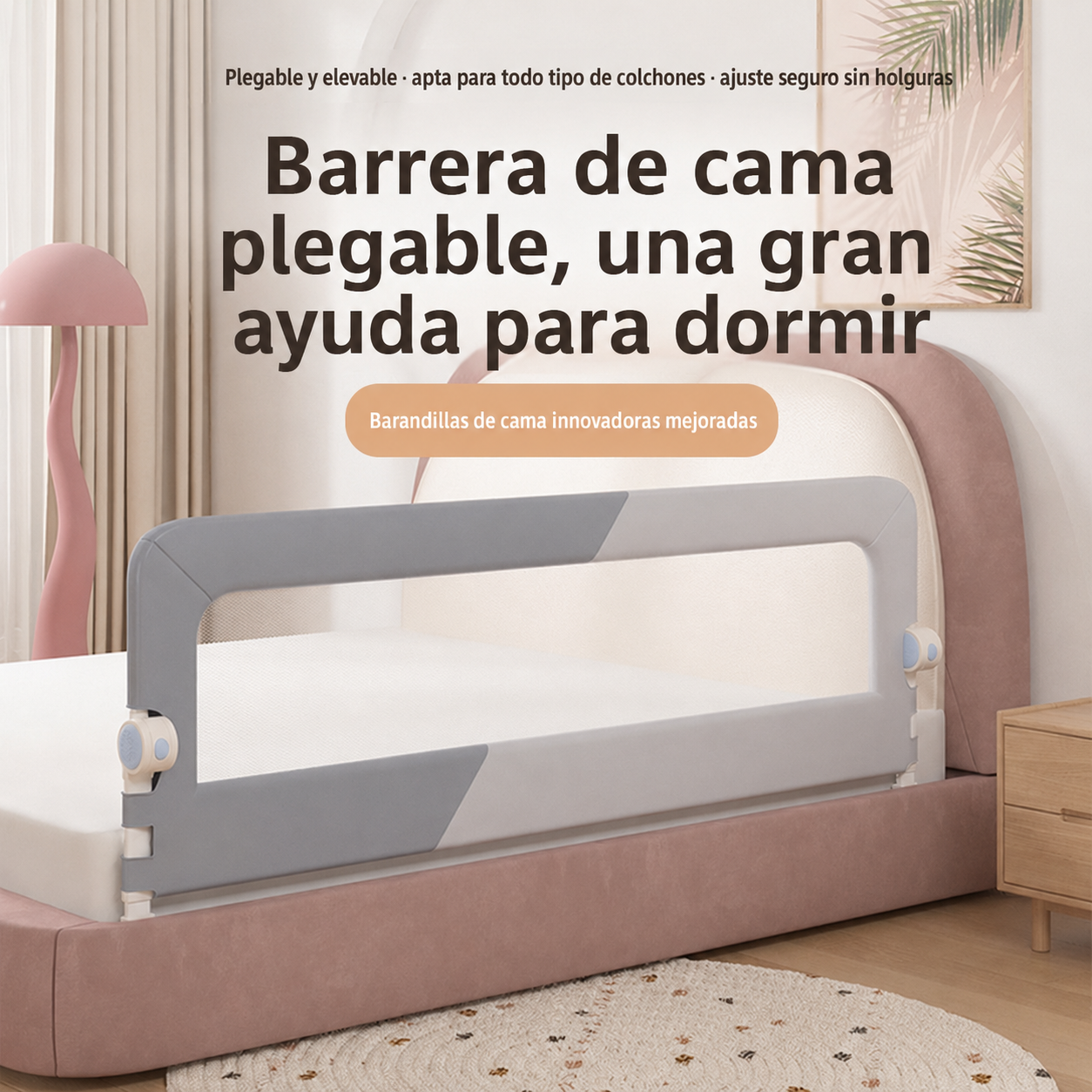 Barrera de Seguridad para Cama Infantil