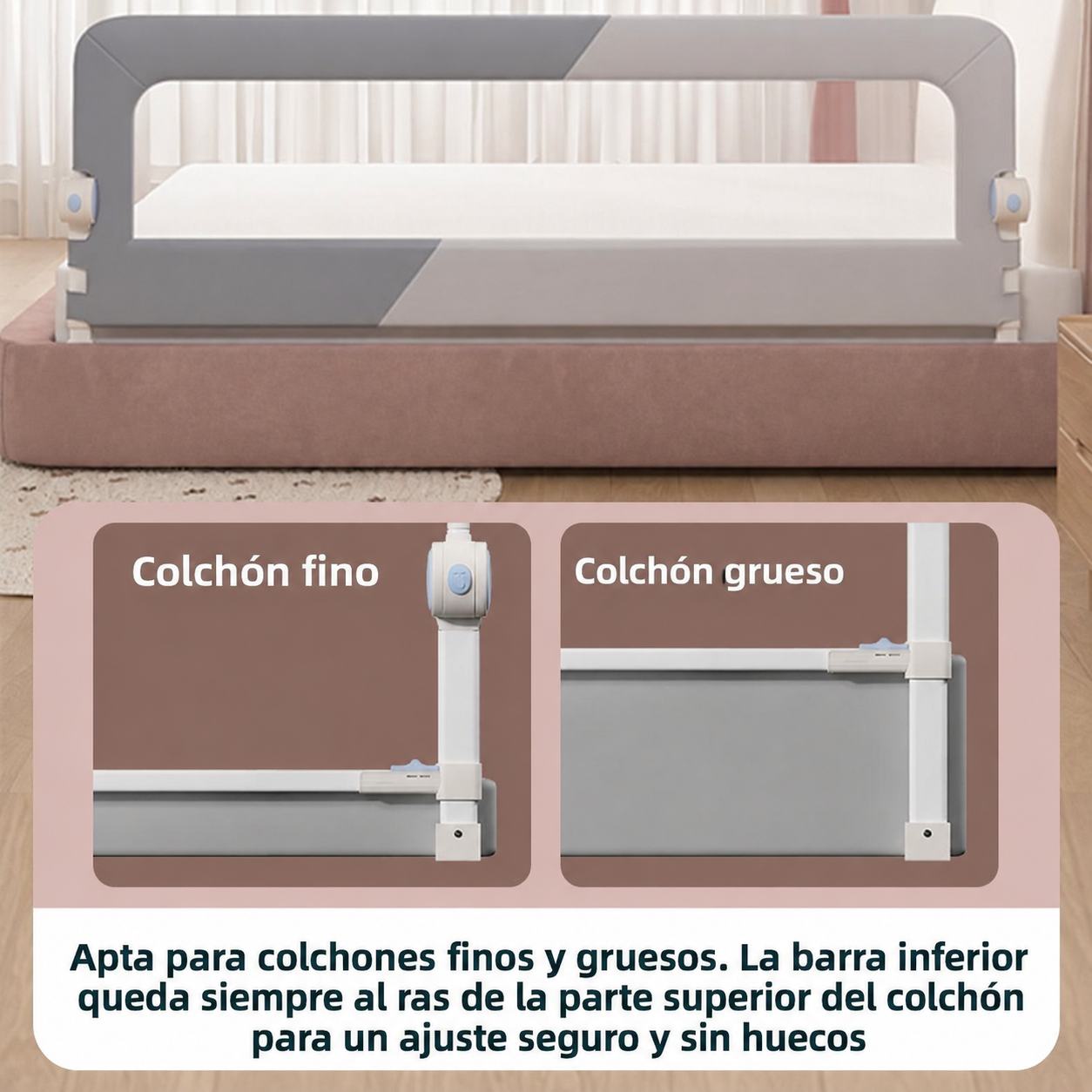 Barrera de Seguridad para Cama Infantil