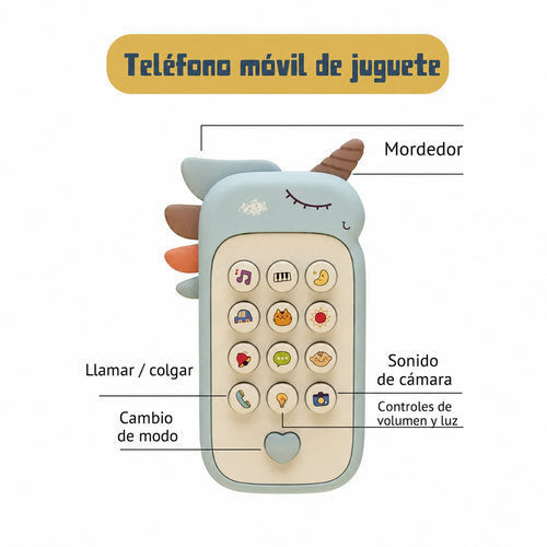 Teléfono Interactivo de Juguete para Bebé
