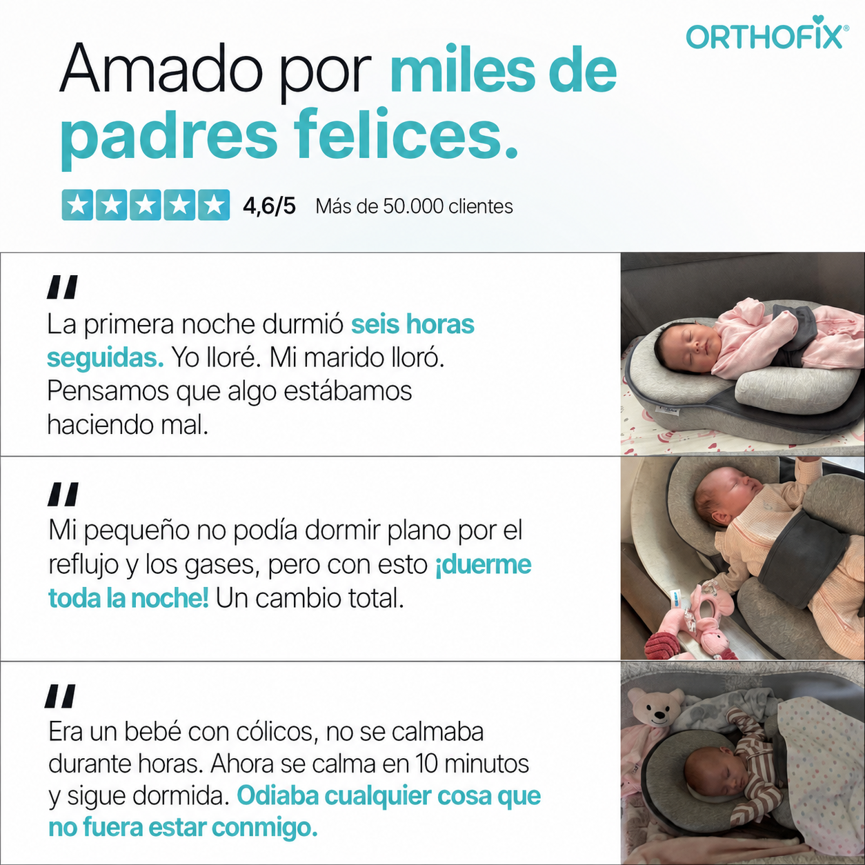 Cojín de Apoyo Inclinado para Bebé